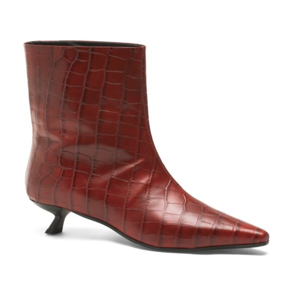 NAPOLEONI Made In Italy Leather Booties - Picture 1 of 3